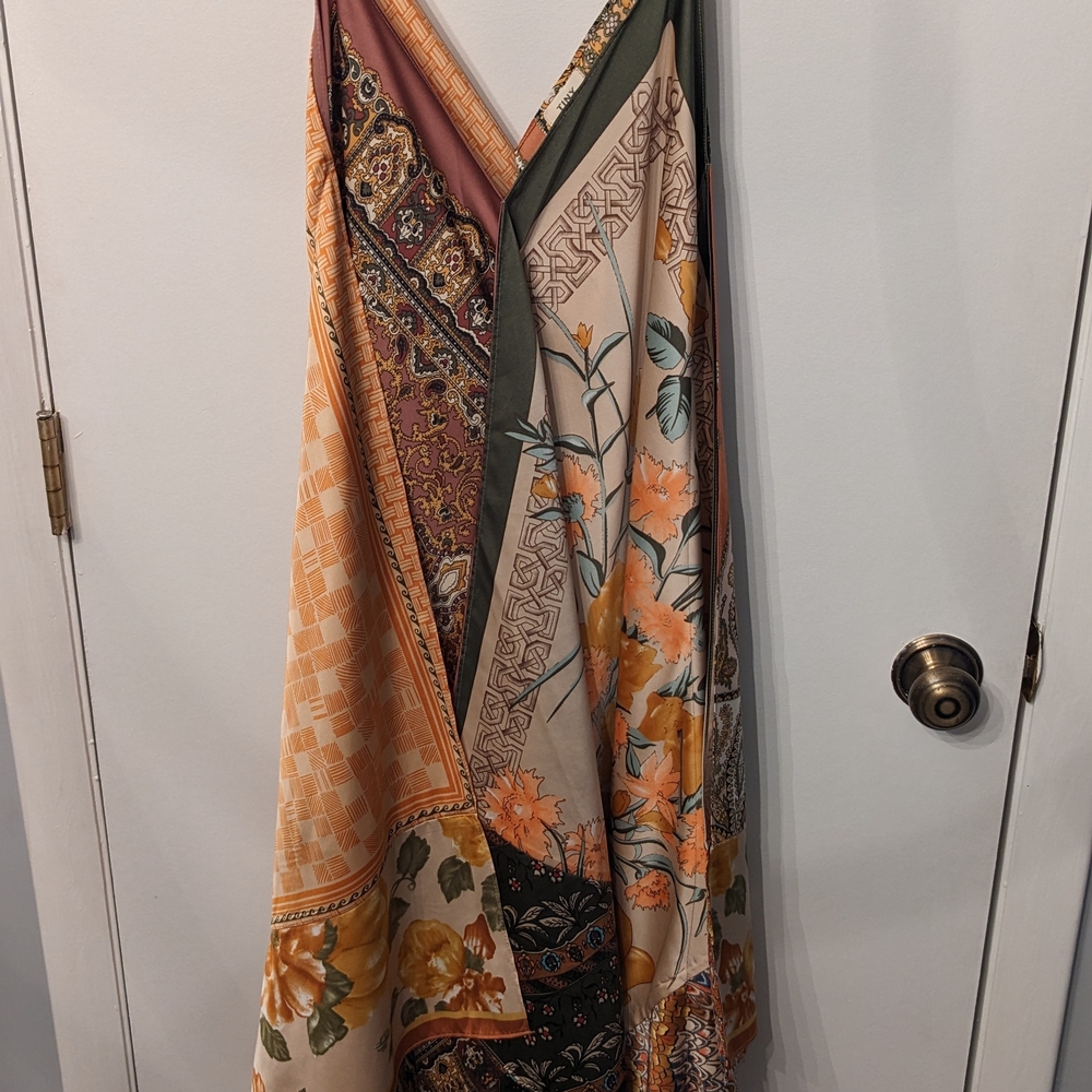Anthropologie Patchwork Floral Maxi Dress